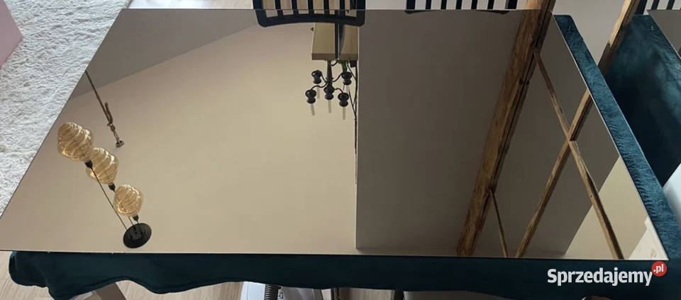 Lustro dymione odcień miedziany odcienie brązowego łódzkie Łódź
