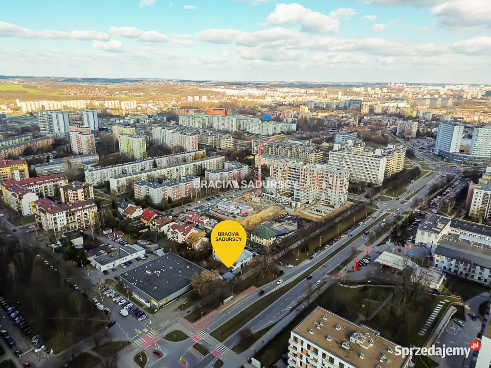 Grunt Kraków Wybickiego 163m2 asfalt