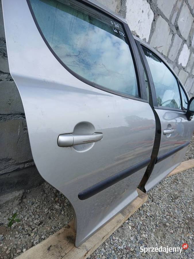 Drzwi Prawy tył tylne kompletne Peugeot 207EU Radłów