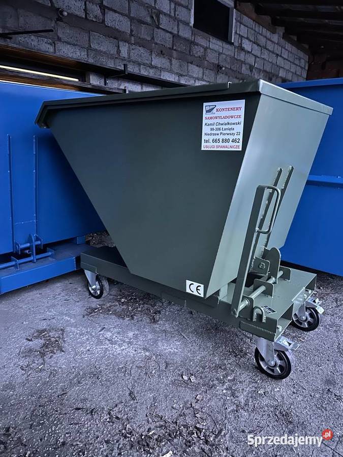 Kontener samowyładowczy pojemnik na złom koleba Niedrzew Pierwszy