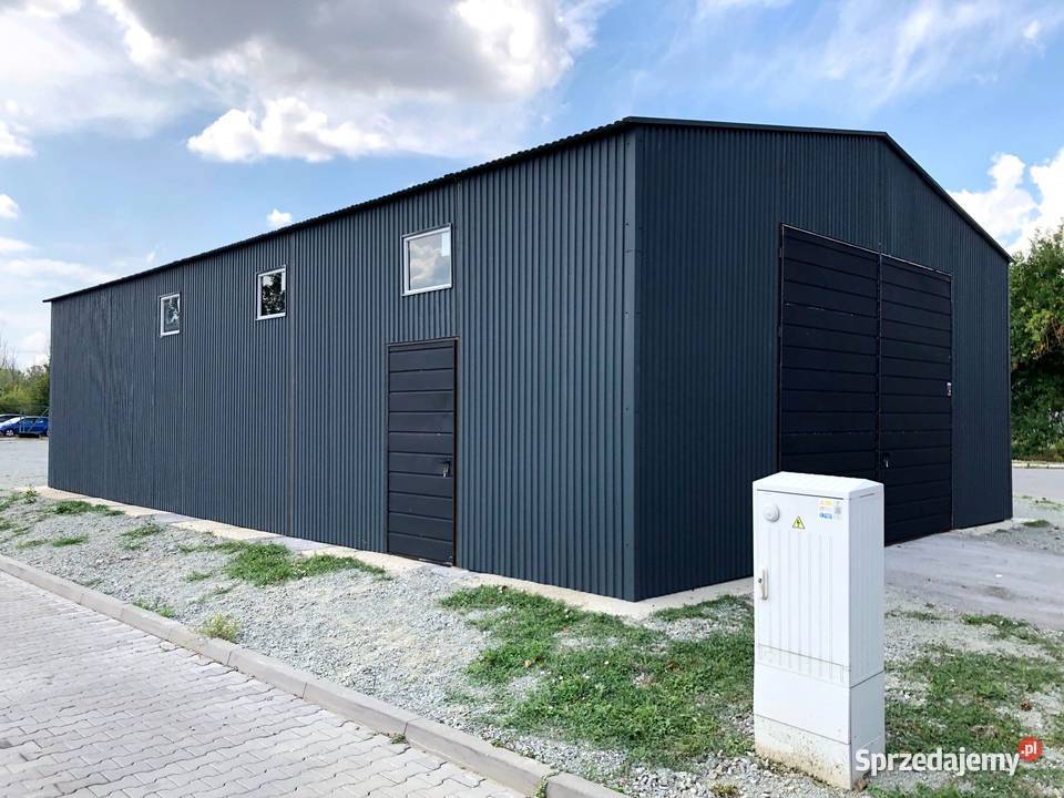 Blaszana hala 814m ciemny grafit matowyczarny Mińsk Mazowiecki