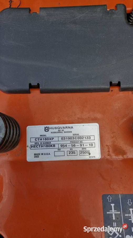 Husqvarna CTH180XP Silnik Kawasaki 18 Małkinia Górna