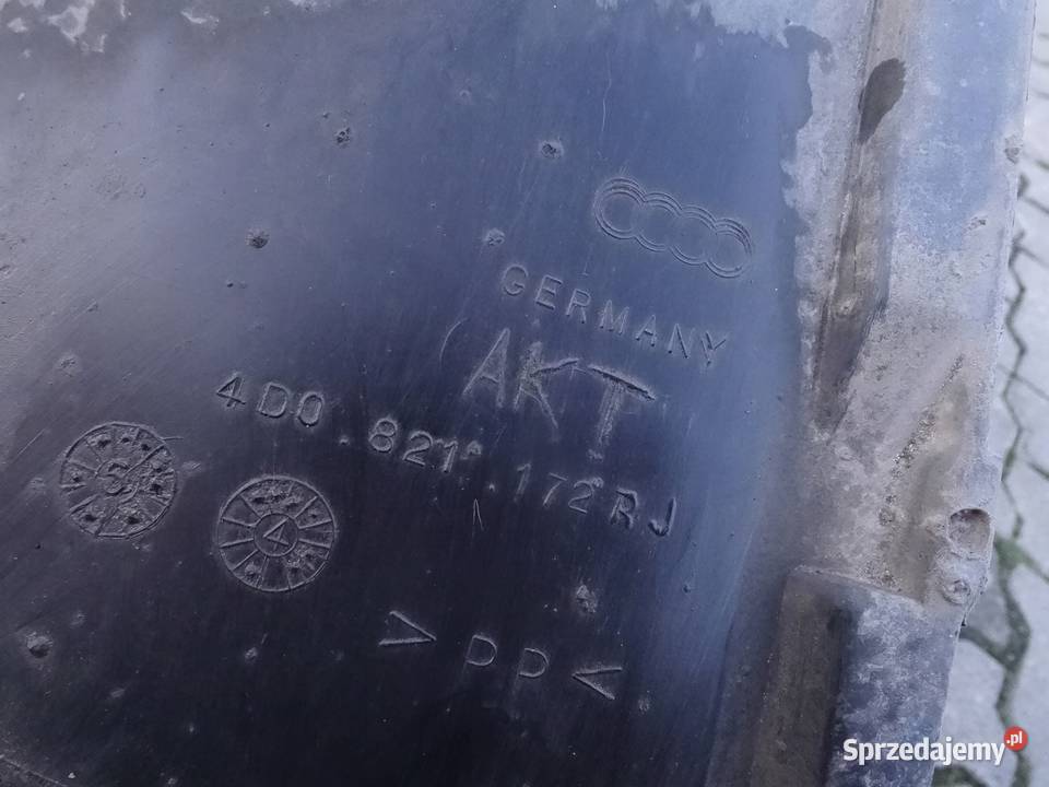 4D0821172 AUDI A8 D2 9499 NADKOLE PRAWY PRZOD osobowe wielkopolskie