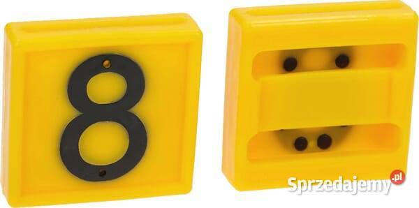 Cyfra do obroży 8 żółta 45x45mm 306008FA Kamionna sprzedam