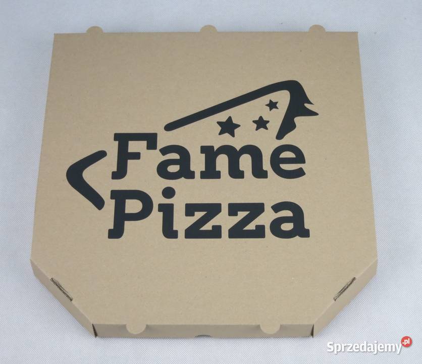 Kartony na pizzę boxy z nadrukiem szare eko Lublin