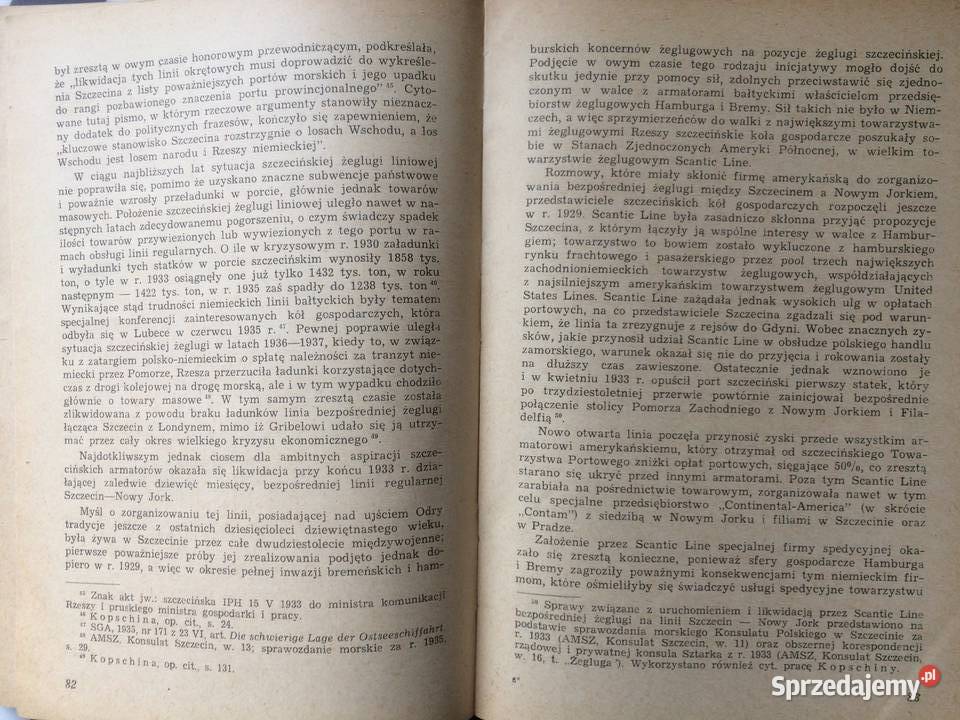 3677 Kryzys Gospodarki Morskiej Szczecina 1919 Szczecin sprzedam