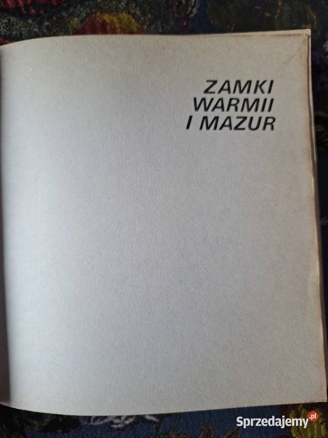Zamki Warmii i Mazur Lucjan Czubiel Mapy i przewodniki Kraków