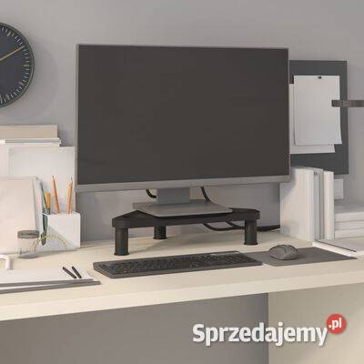 vidaXL Narożna podstawka pod monitor czarna Warszawa sprzedam