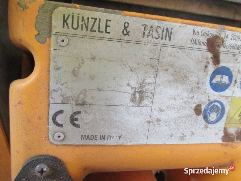 Cykliniarka szlifierka do parkietu Kunzle Tasin wielkopolskie Pleszew