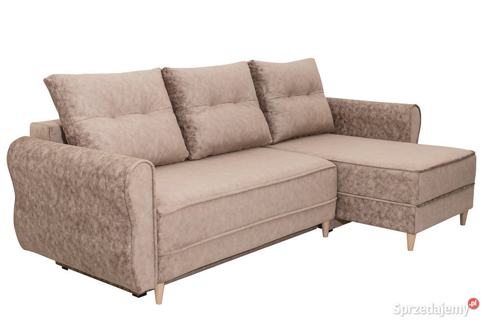 Narożnik Tapicerowany Beżowy Glamour podkarpackie