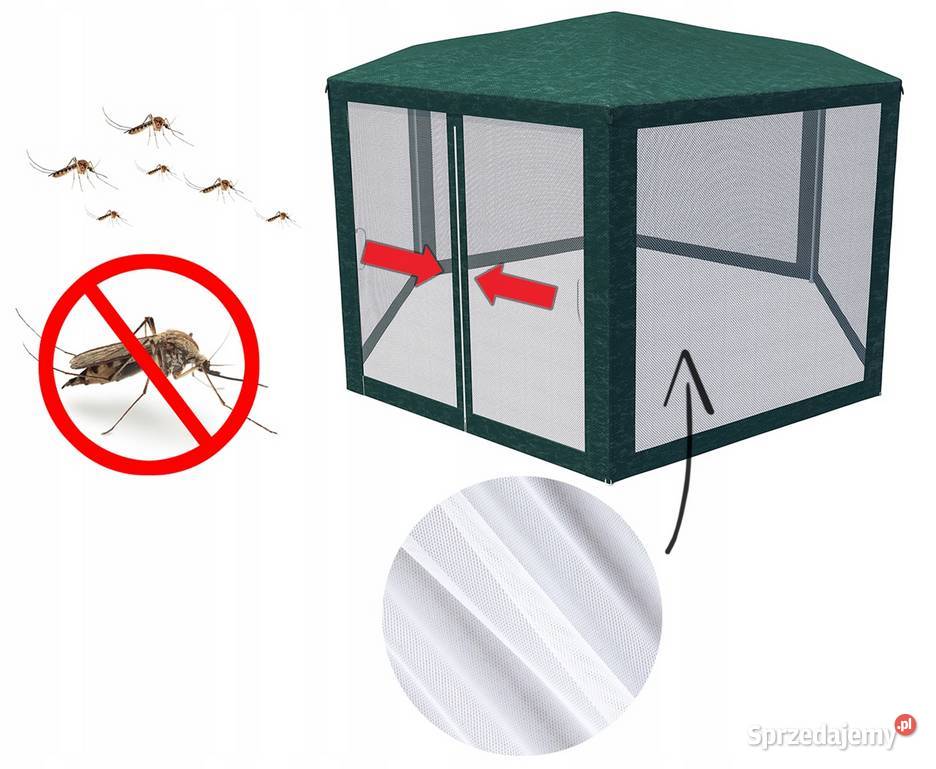 PAWILON NAMIOT OGRODOWY HANDLOWY 4x4 moskitiera WODOODPORNY