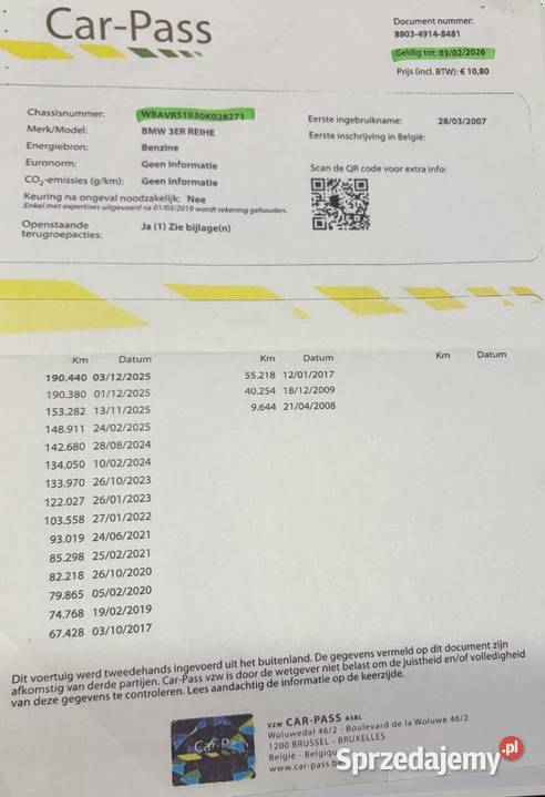 BMW 318i Całe Oryginał Lakier Udokumentowany sprowadzony Wieliszew