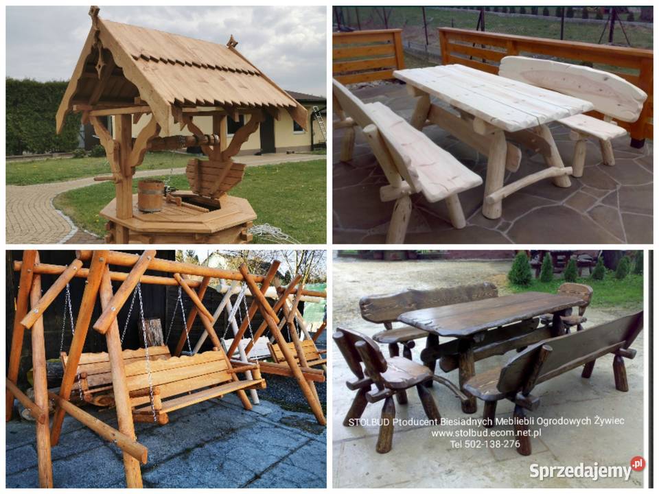 Biesiadne Meble Ogrodowe Huśtawki Studnie Żywiec