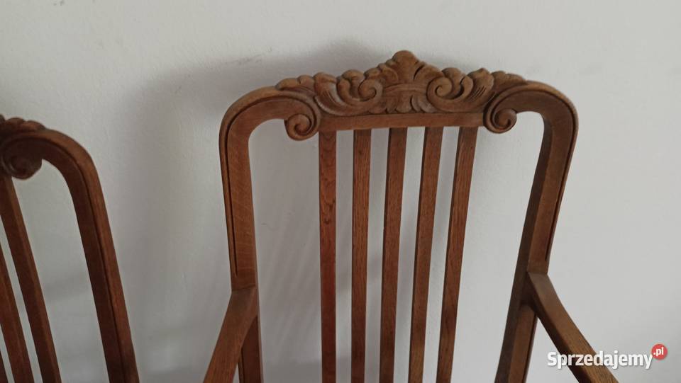 Kzesła secesyjne 6 antyk śląskie Radzionków