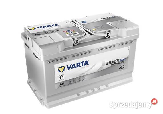 Akumulator 80Ah 800A VARTA Silver Dynamic A6 AGM Siedlce sprzedam