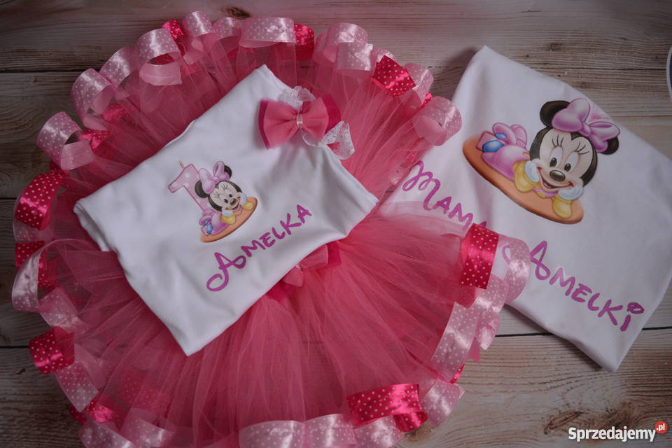 Komplet tutu roczek chrzest każdy rozmiar Waćmierz