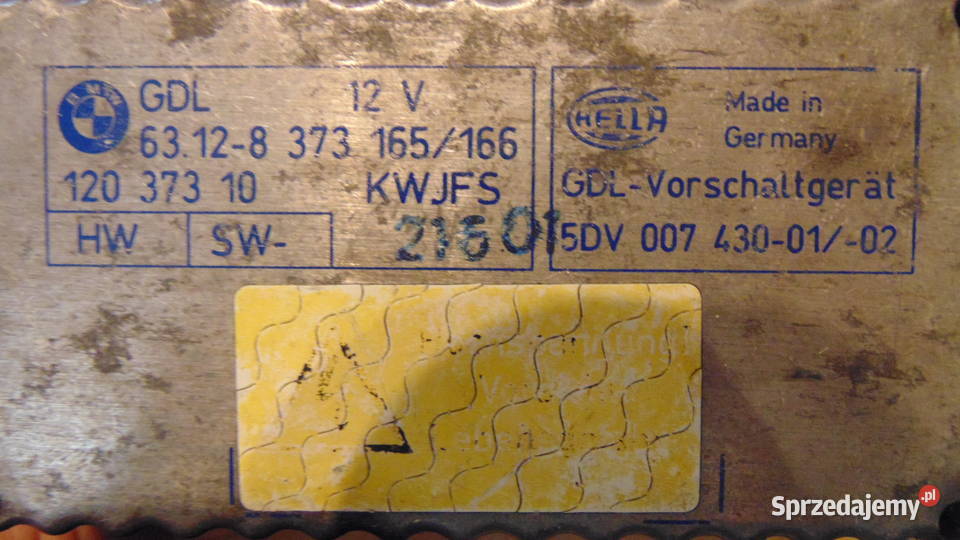 Przetwornica moduł xenon BMW E39 8873165 Białystok