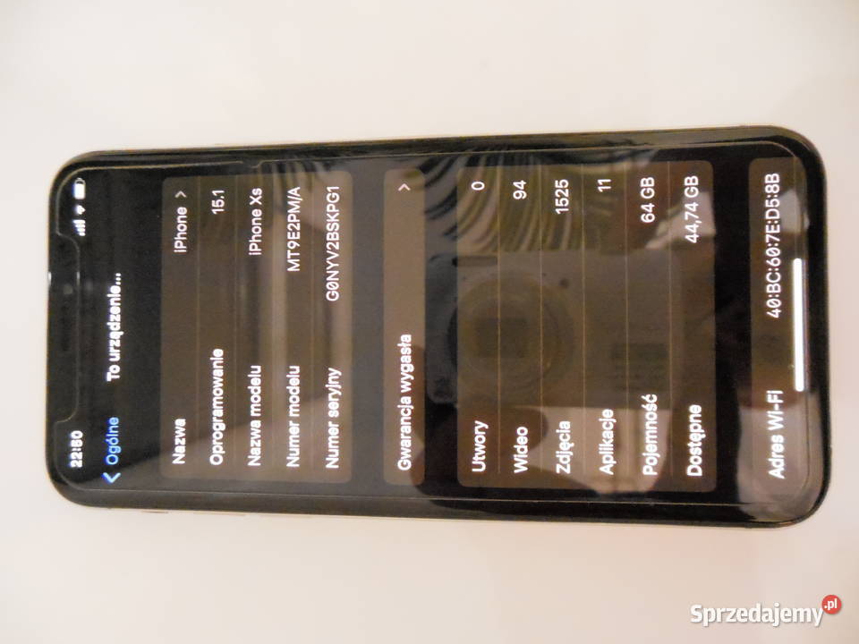 Iphone XS 64gb whitesilver sprzedam