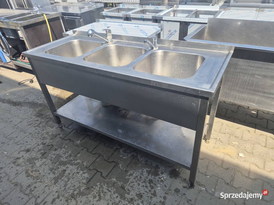 Zlew Gastronomiczny 3 Komorowy Z Półką 1606085 B wielkopolskie Ostrów Wielkopolski