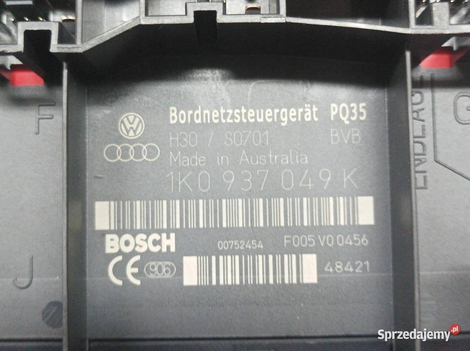 MODUŁ BORDNETZ 1K0937049K 19 TDI 105 VW Rok produkcji 2004