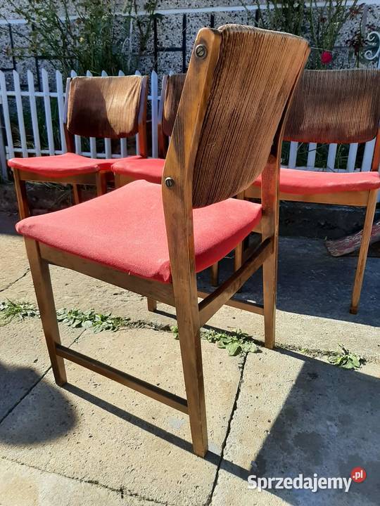 Krzesła PRL masywne Dębica