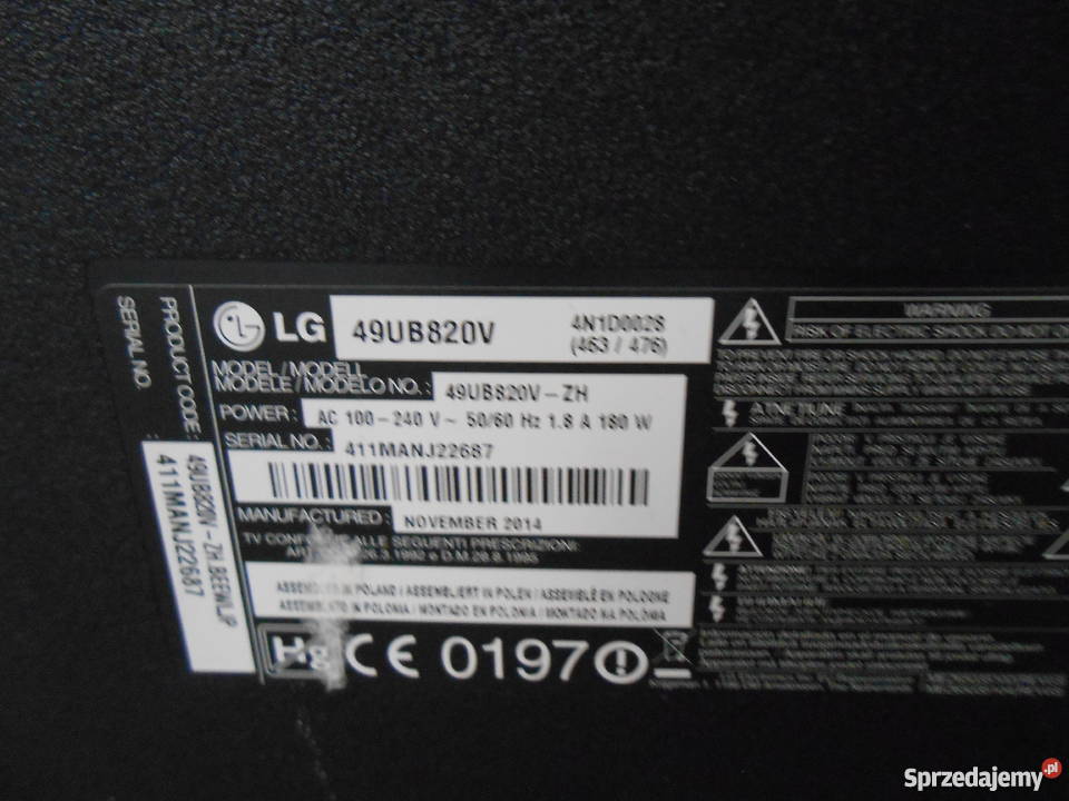 Telewizor LG ULTRA HD 4K 49 LG śląskie Katowice sprzedam