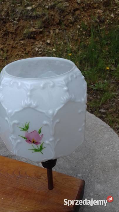 Retro lampka nocna samorobka klosze z lat 60 dolnośląskie Lubań sprzedam