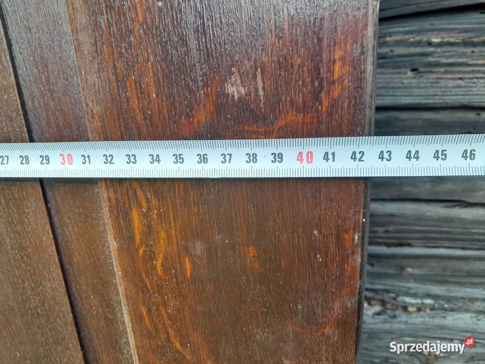 Stare drewniane solidne drzwi vintage retro Dąbrowa Górnicza