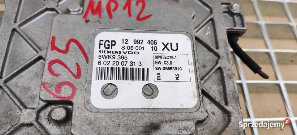 OPEL ASTRA H 2008 STEROWNIK SILNIKA KOMPUTER