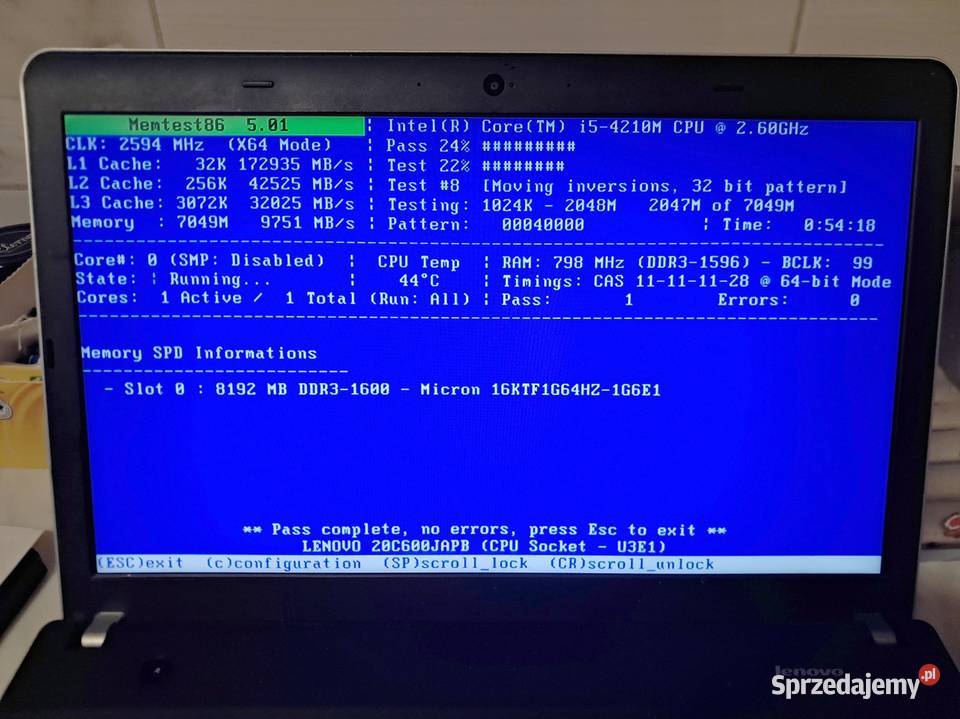 Pamięć ram 8GB Micron do laptopa tuning Kraków