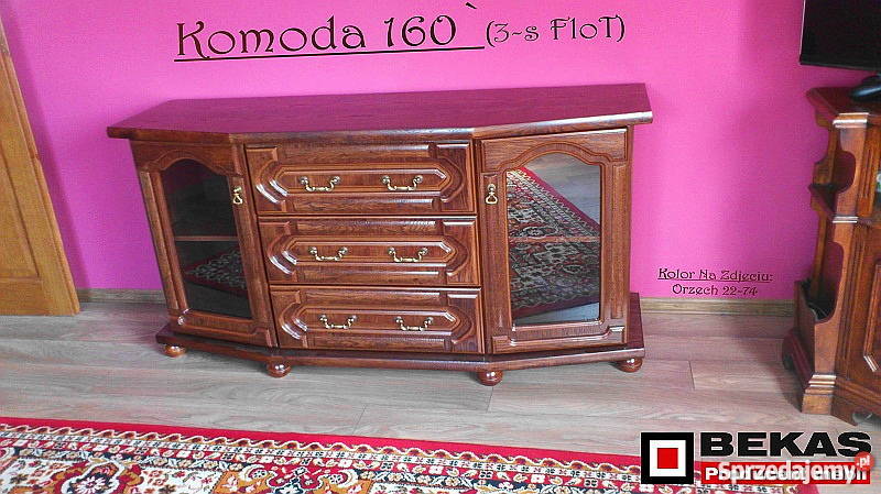 Komoda 160 3SFloT Dab Bekas MEblE Lakierowana 160cm Dom i Ogród