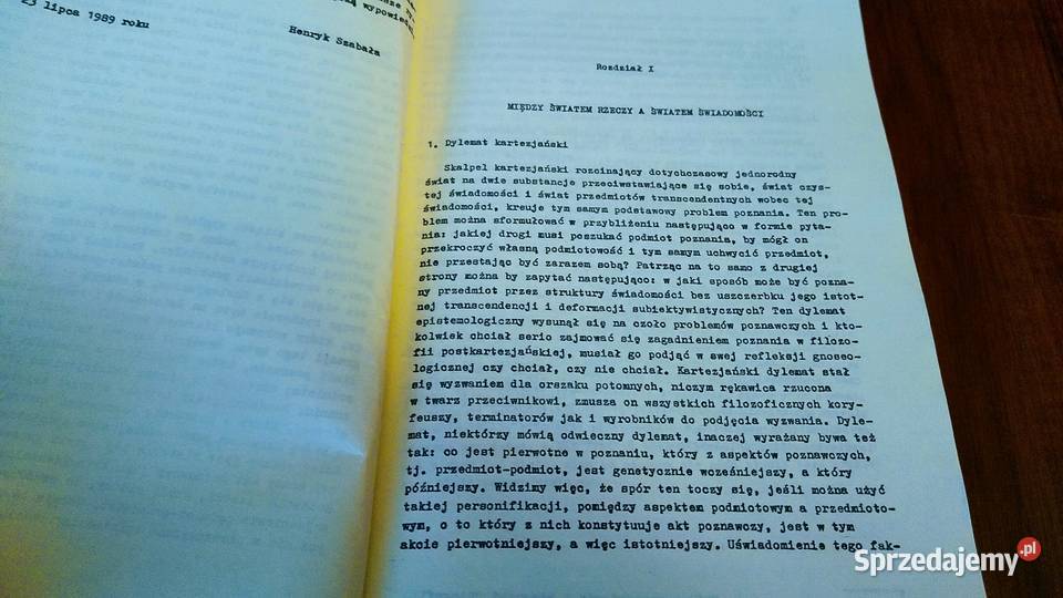 Problem podmiotu i przedmiotu Kartezjusza do pomorskie