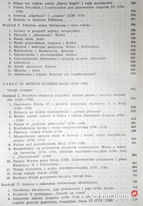 Historia powszechna Wiek XVIII Emanuel lubelskie