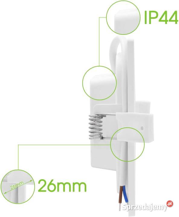 LUMARE LED 6W 450LM 2700K DO ZABUDOWY Spot 115mm Rybnik