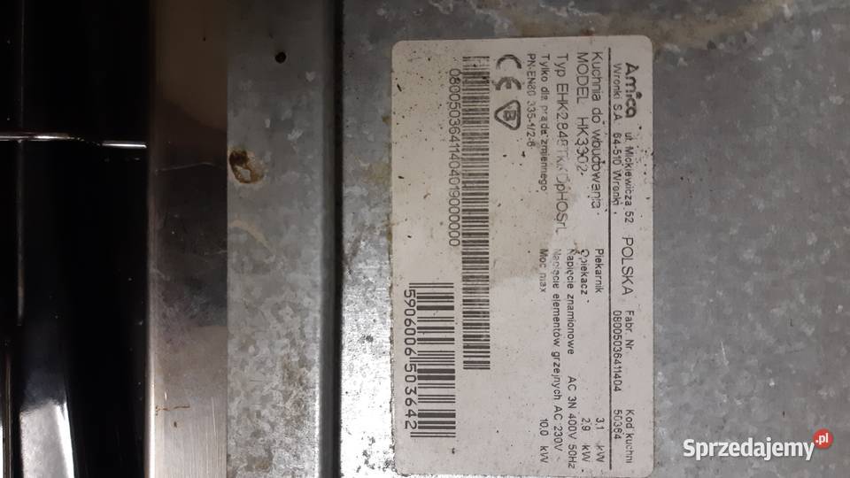 Piekarnik amica Tychy