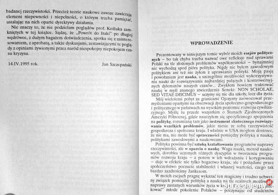 Powrót do Itaki Eseje polityczne Tadeusz Koźluk Pozostałe Chełm sprzedam