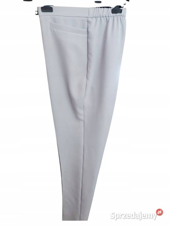 Garnitur damski komplet żakietspodnie Natalia szary/srebrny Wieluń