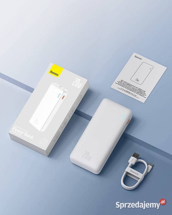 Powerbank Baseus 20000 mAh biały Zawiercie