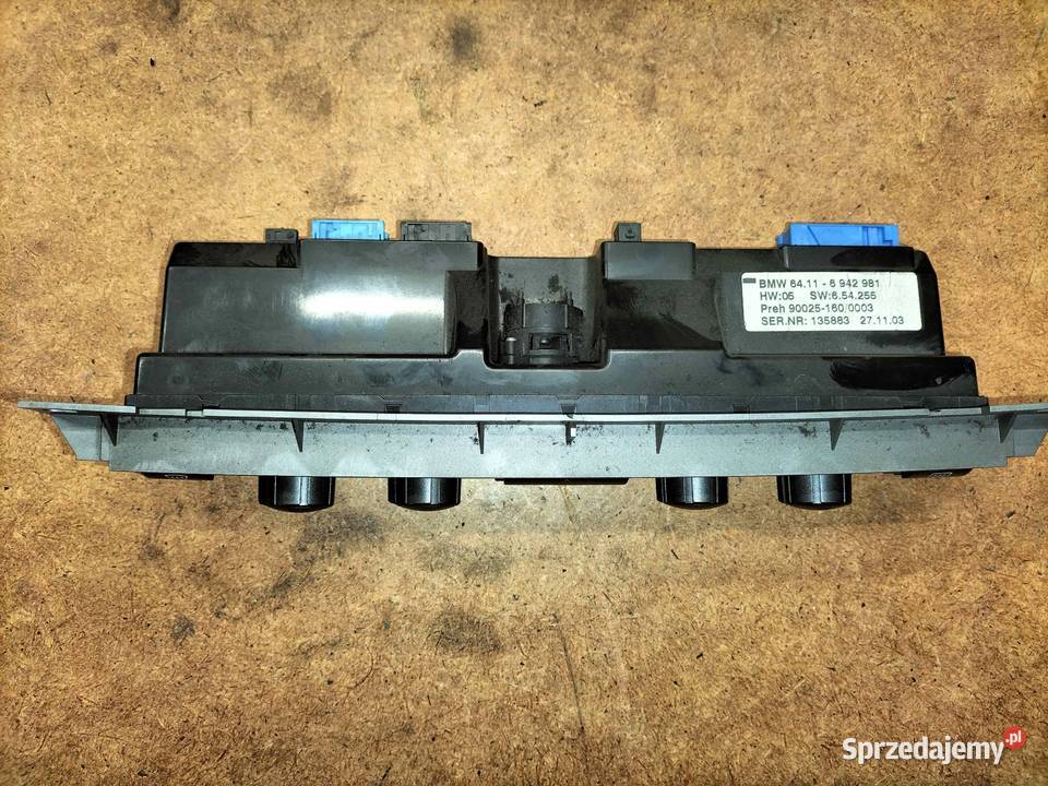 Panel kontroli klimatyzacji wersja HIGH BMW E65 śląskie Poręba sprzedam