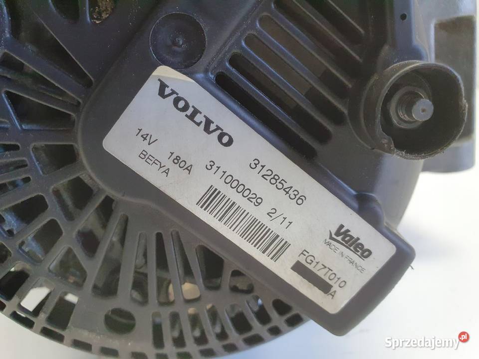 ALTERNATOR Volvo S60 II V60 16 T3 31285436 valeo Chełm