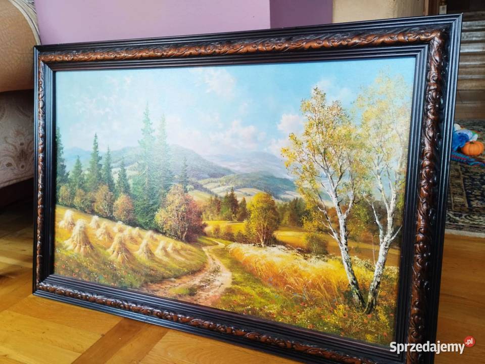 obraz oleodruk w pięknej ramie 9162