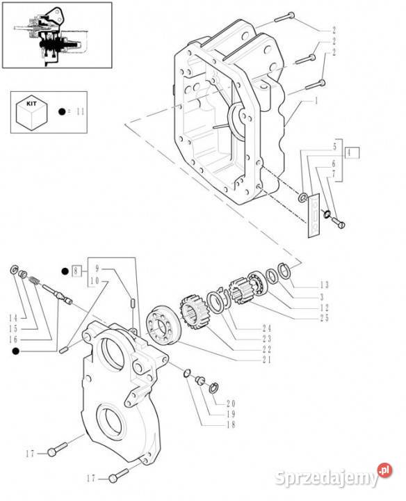 Holland T6010 Koło zębate 5197546 Pozostałe