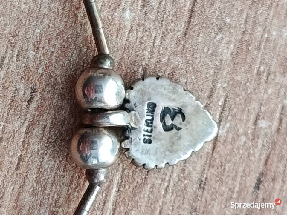 Delikatny naszyjnik srebrny 925 serce Nawajo