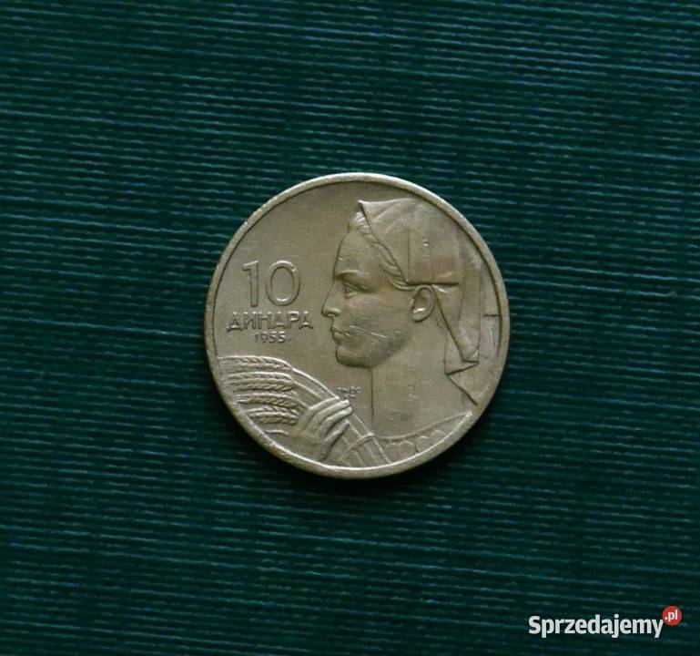 JUGOSŁAWIA 10 dinarów 1955r