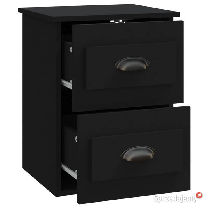Wisząca szafka nocna czarna 415x36x53 WM816394 Warszawa