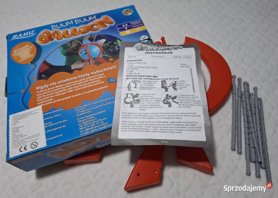 Gra rodzinna Buum Buum Balloon Ramiz Zabawka Czeladź