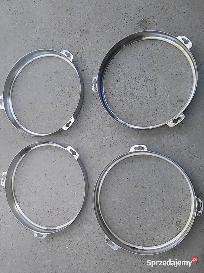 Ringi ramki do reflektorów FIAT 125p CHROM osobowe Oświetlenie Sokółka