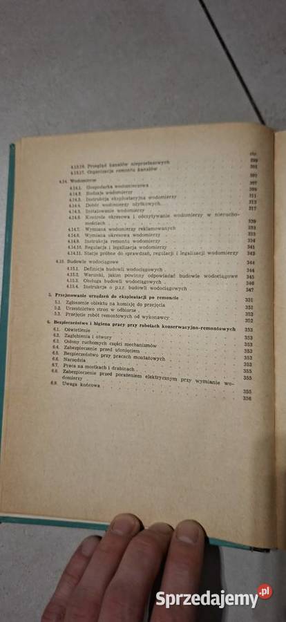 Pierwsze wydanie Zbiór instrukcji o eksploatacji Antykwariat Łęczyca