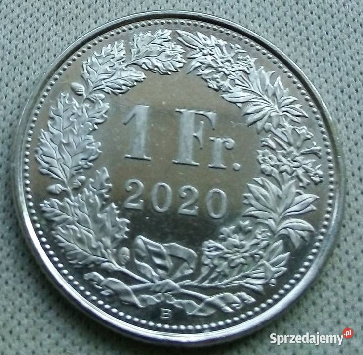 SZWAJCARIA1 FRANK2020 r B Legionowo