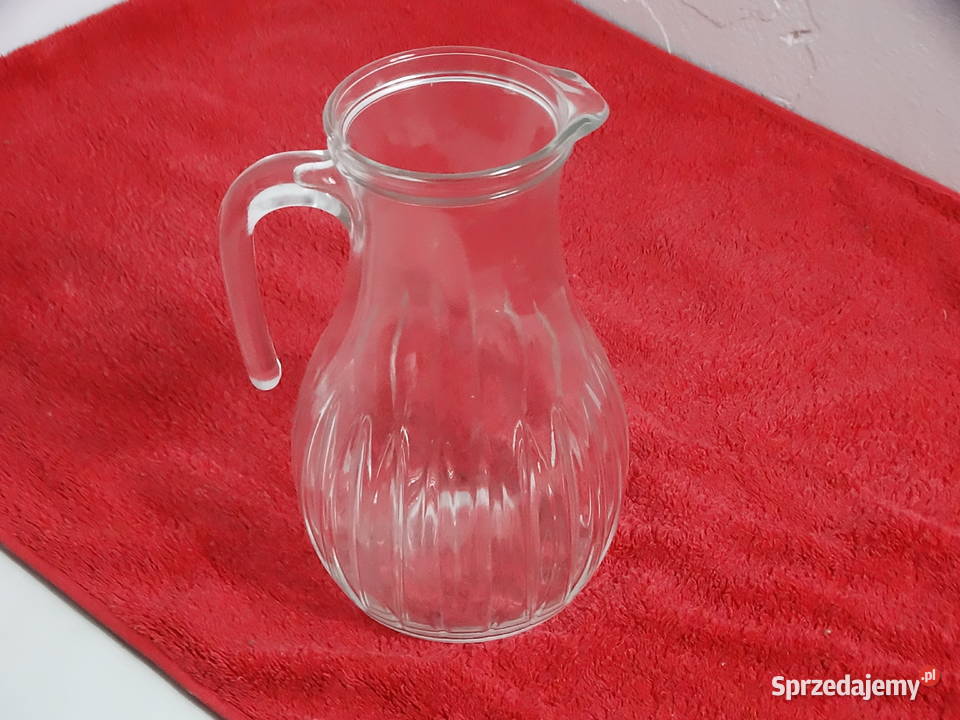 Solidny Szklany Dzbanek 135L Grube Szkło Dzbanki, karafki i mleczniki Biłgoraj sprzedam